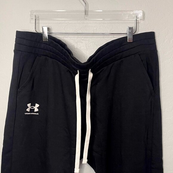 *SOLD* Under Armour Black Rival Fleece Joggers 2X #28 - Picture 3 of 6